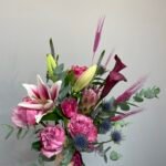 Букет Евкаліпт, Троянда , Протея, Лілія, Колосок, Кала, Вероніка, Ерінгіум