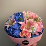 Букет Гортензія , Лілія , Оксіпеталум , Троянда