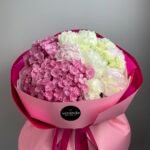 Букет Гортензія , Діантус , Півонія , Троянда