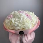 Букет Гортензія , Діантус , Півонія