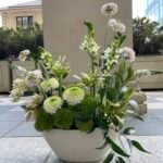 Букет з Діантуса, Хризантеми, Орнітогалума, Скабіози, Агапантуса, Вероніки, Серурії